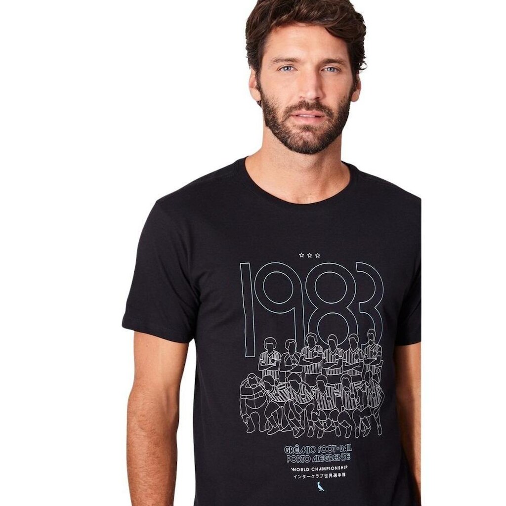 Camiseta Jogadores Grêmio Azul Reserva