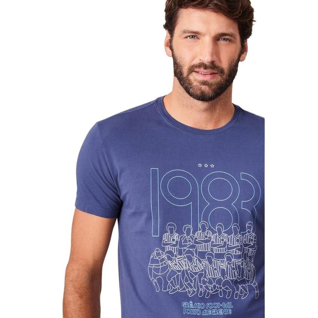 Camiseta Jogadores Grêmio Azul Reserva
