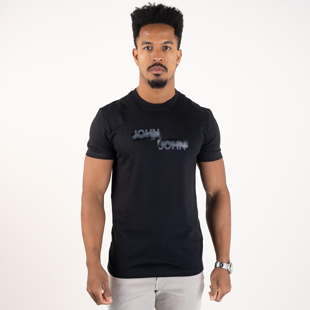 Camiseta John John Double Blur Preta