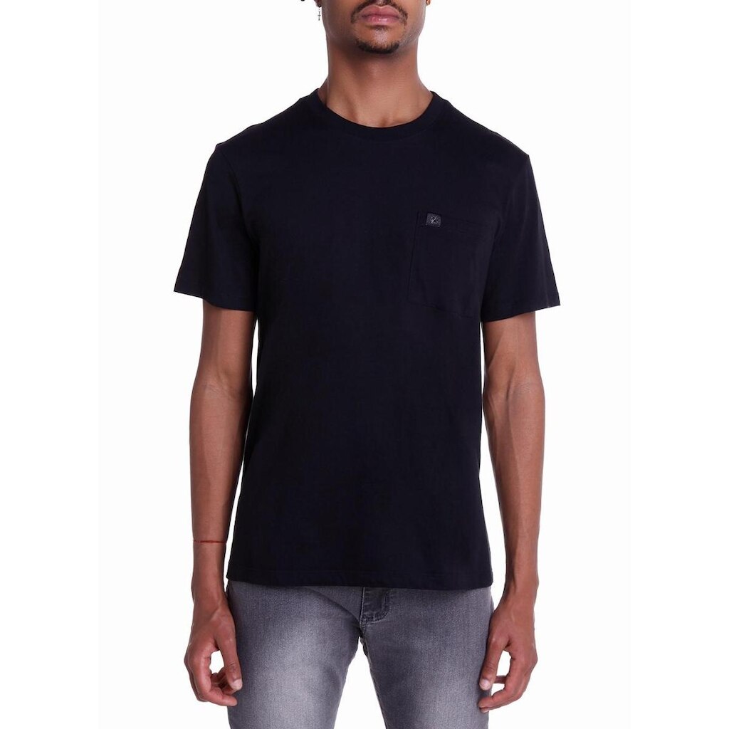 Camiseta John John Lisa Pocket Basic Masculina Preta