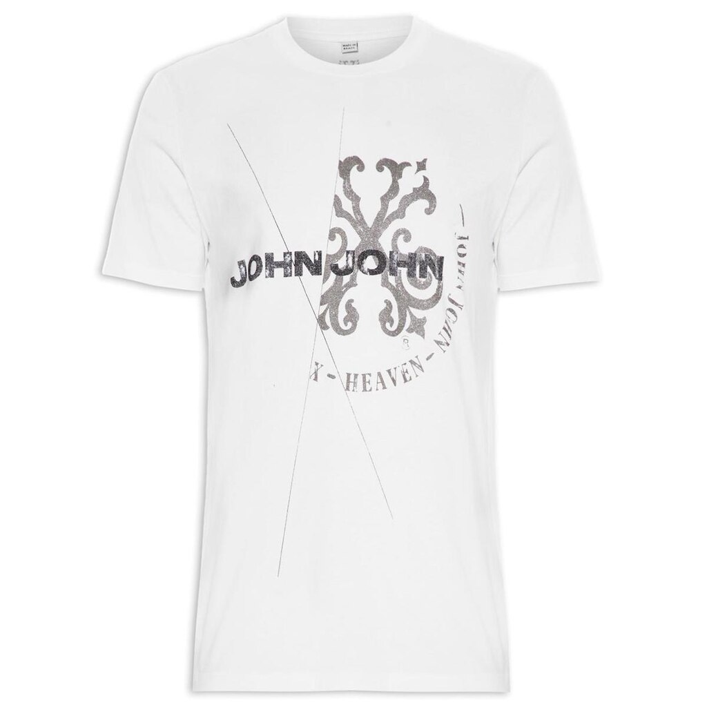 Camiseta John John Masculina Regular Authentic Branca