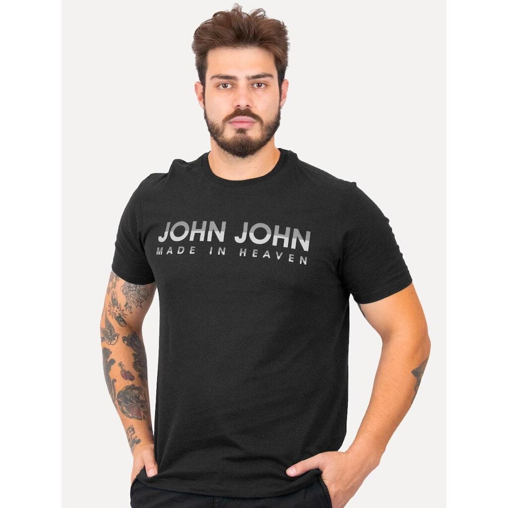 Camiseta John John Masculina Regular Fit Degradê Heaven Preta