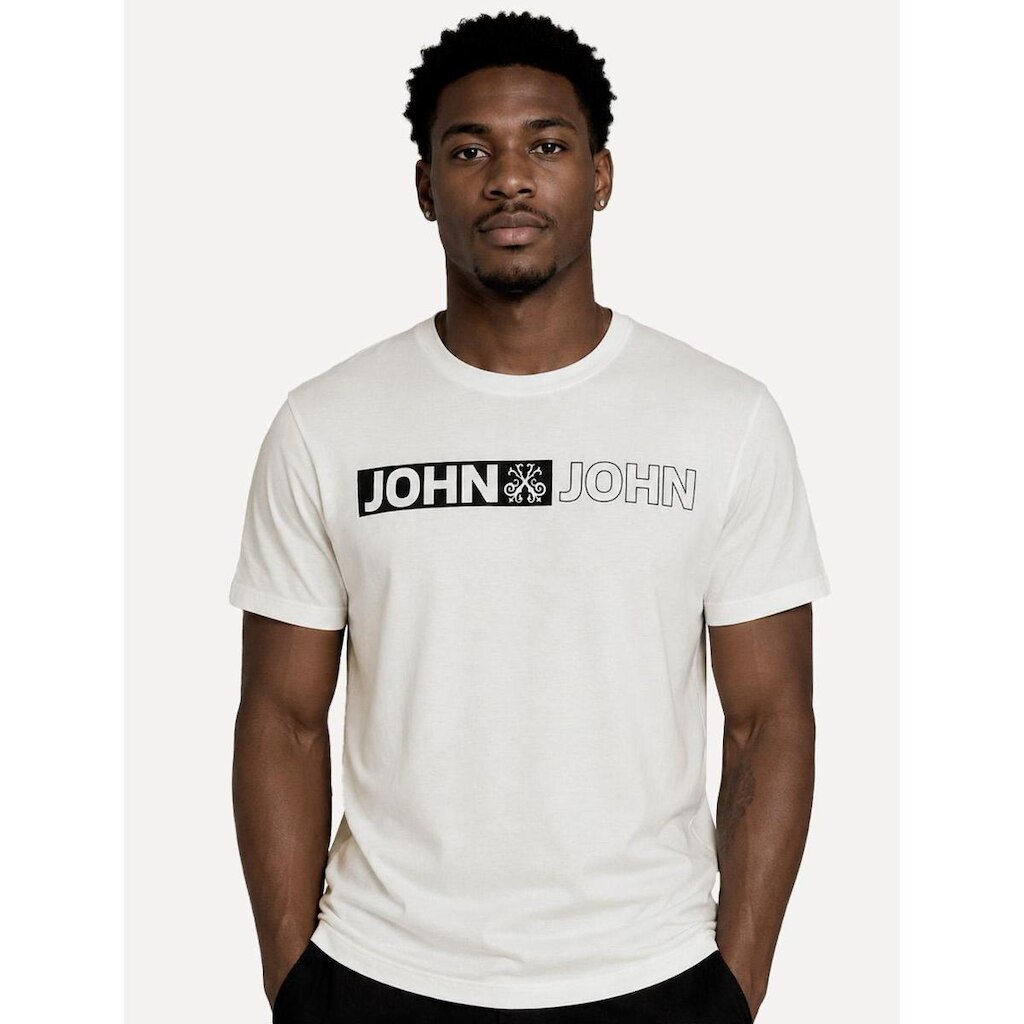 Camiseta John John Masculina Regular Fit On and Off Branca
