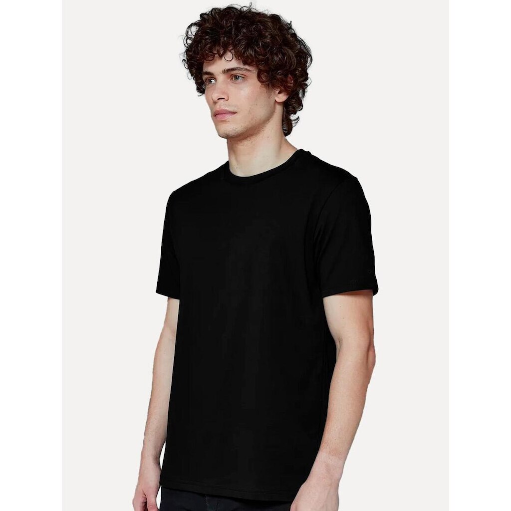 Camiseta John John Masculina Regular Fit Pima Cotton Preta