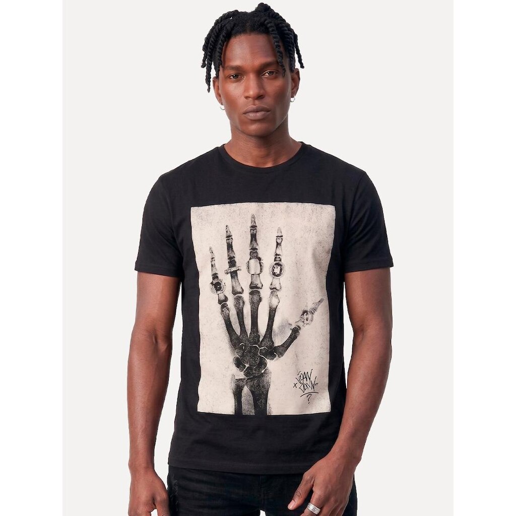 Camiseta John John Masculina Regular Fit Ring Preta