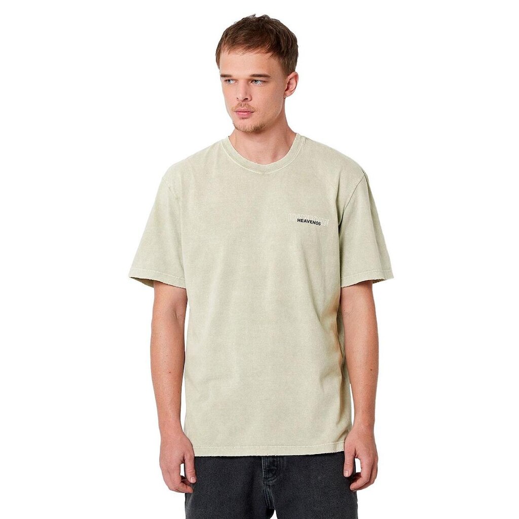 Camiseta John John Masculina Relaxed Chains Stoned Cinza Claro