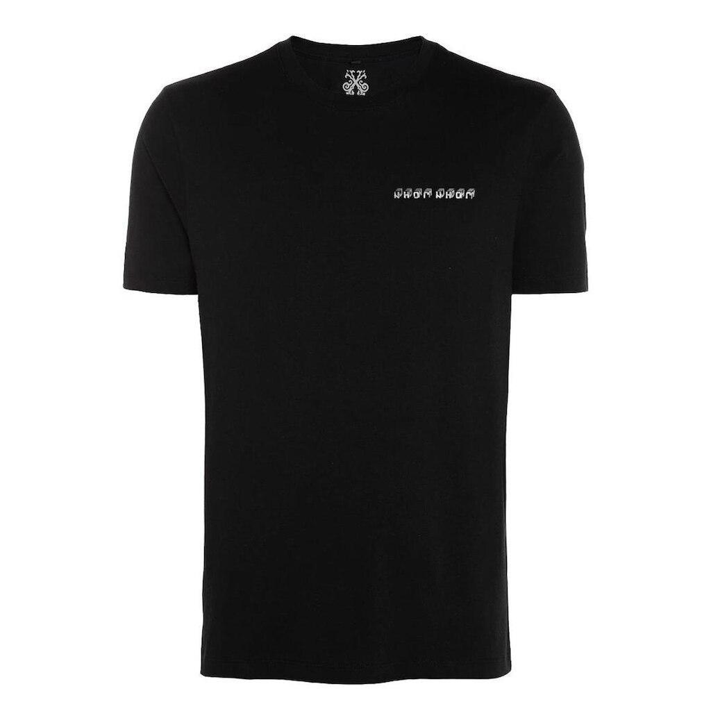 Camiseta John John Masculina Slim 3D Front Logo Preta