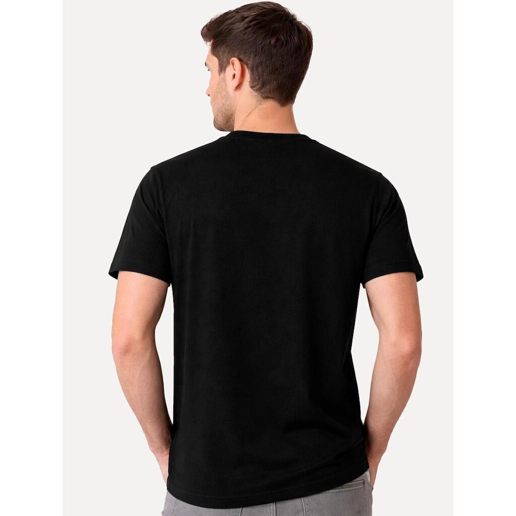 Camiseta John John Masculina Slim Fit Soft Preta