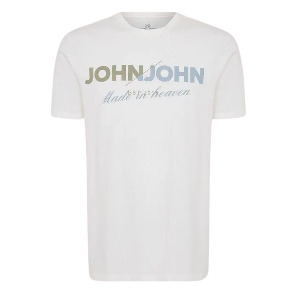Camiseta John John Off White Regular Fit Double Side