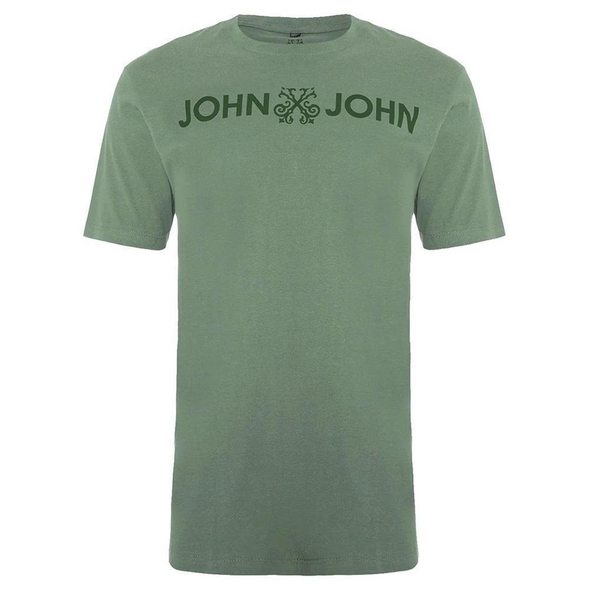 Camiseta John John Regular Basic Verde Masculina