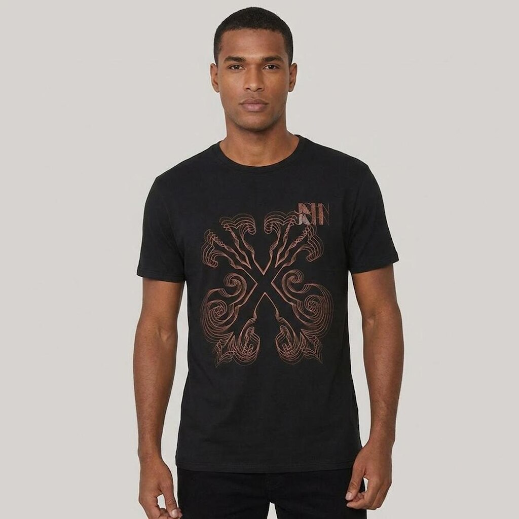 Camiseta John John Regular Optical Key Masculino