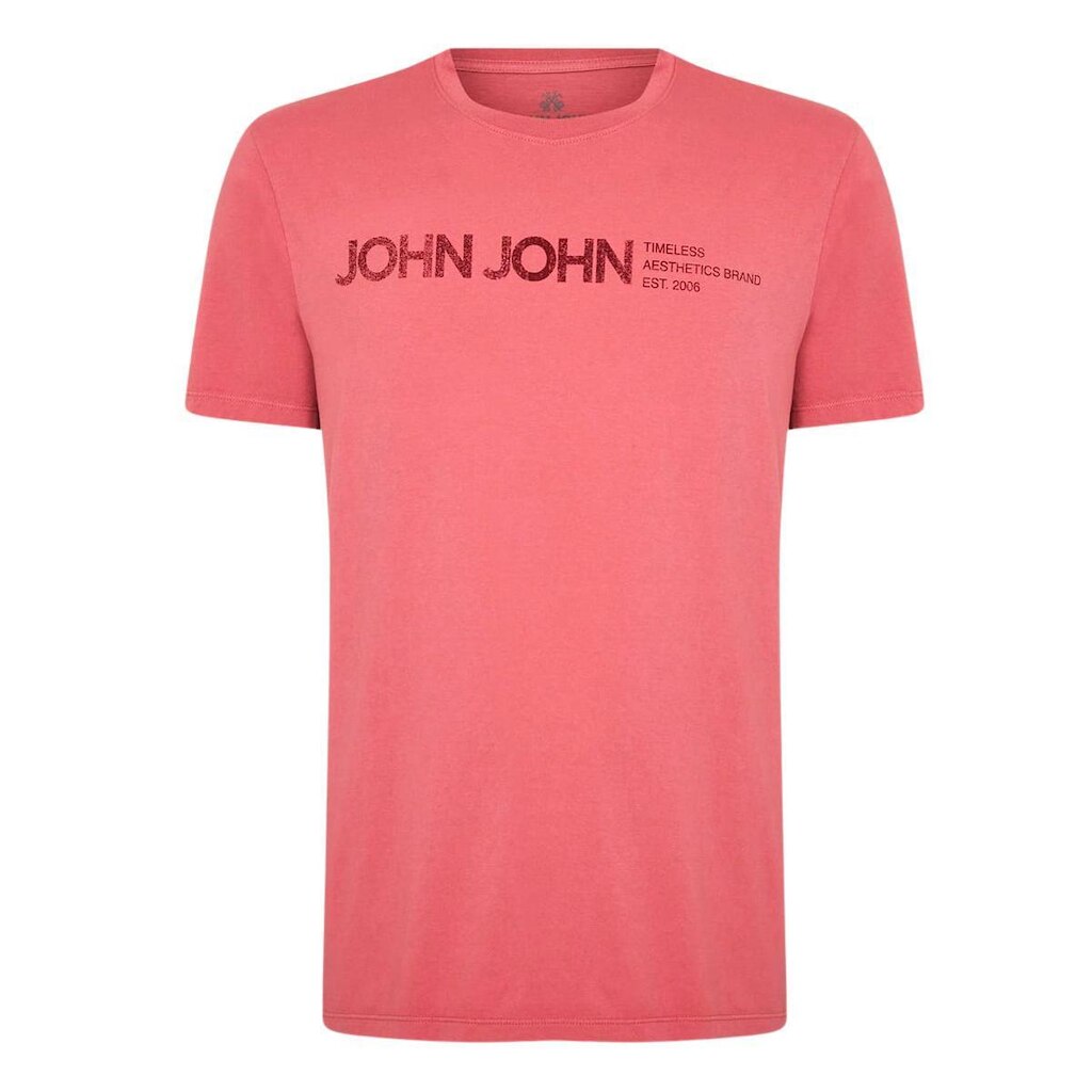 Camiseta John John Rosa Medio Regular Timeless Space
