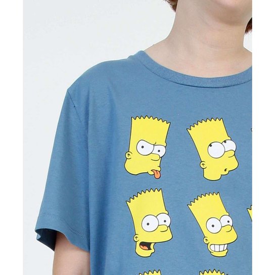 Camiseta Juvenil Estampa Bart Simpsons Tam 10 a 16-68579 | Netshoes