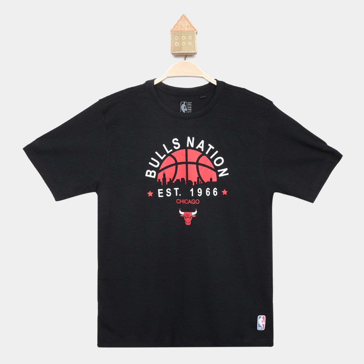 Camiseta Juvenil NBA Chicago Bulls City Nation Masculina Menor preço em Camiseta Juvenil NBA Chicago Bulls City Nation Masculina