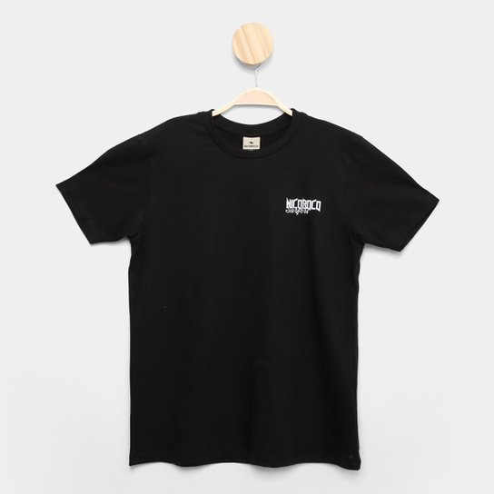 Camiseta Juvenil Nicoboco Básica Masculina - Preto Menor preço em Camiseta Juvenil Nicoboco Básica Masculina - Preto