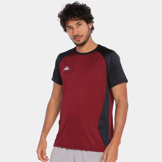 Camiseta Kappa Dallas Recorte Lateral Masculina - Preto+Bordô é ruim? Camiseta Kappa Dallas Recorte Lateral Masculina - Preto+Bordô é boa?