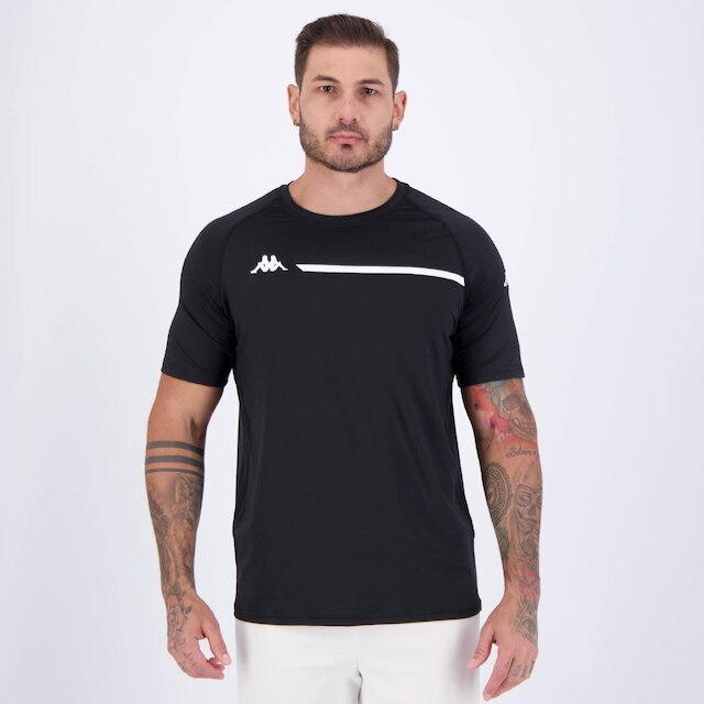 Camiseta Kappa Ecker Preta