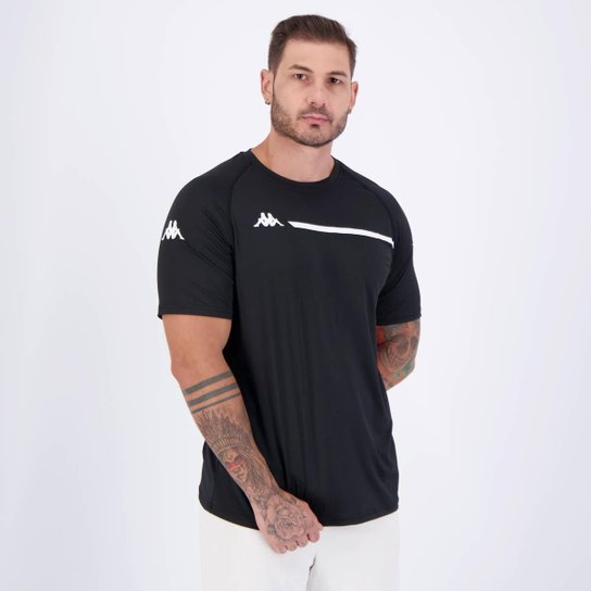 Camiseta Kappa Ecker Preta