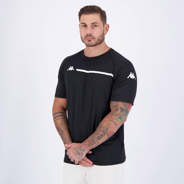 Camiseta Kappa Ecker Preta