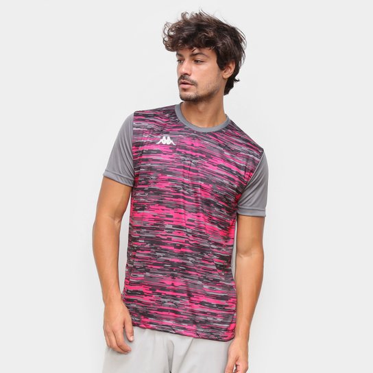 Camiseta Kappa Jenner 2.0 Masculina - Cinza Menor preço em Camiseta Kappa Jenner 2.0 Masculina - Cinza
