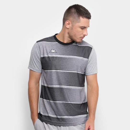 Camiseta Kappa Maggio Masculina - Chumbo Menor preço em Camiseta Kappa Maggio Masculina - Chumbo