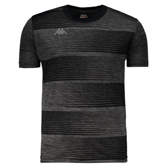 Camiseta Kappa Maggio Masculina - Preto+Cinza Menor preço em Camiseta Kappa Maggio Masculina - Preto+Cinza