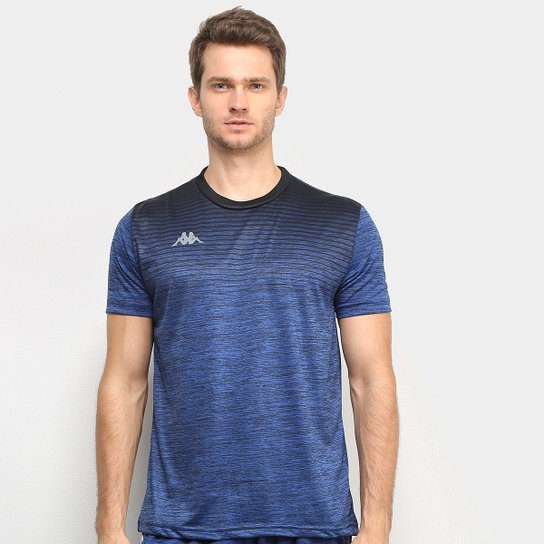 Camiseta Kappa Oggi Masculina - Azul Royal Menor preço em Camiseta Kappa Oggi Masculina - Azul Royal
