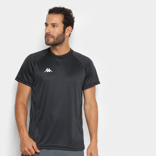 Camiseta Kappa Recorte Lateral Masculina - Preto é ruim? Camiseta Kappa Recorte Lateral Masculina - Preto é boa?