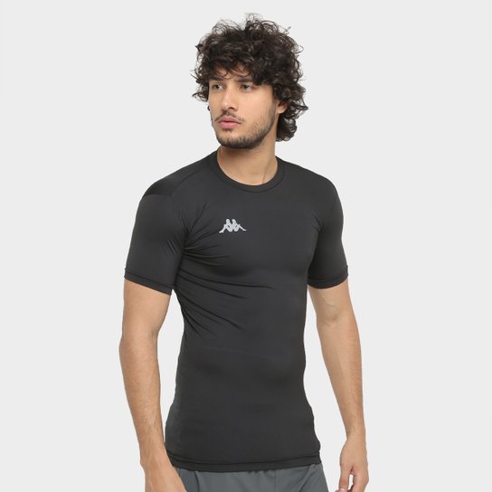 Camiseta Kappa Térmica Embrace Masculina - Preto Menor preço em Camiseta Kappa Térmica Embrace Masculina - Preto