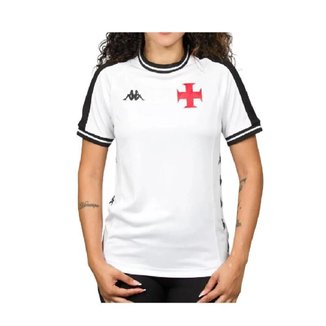 Camiseta Kappa Vasco Supporter Block - Feminina - Branca