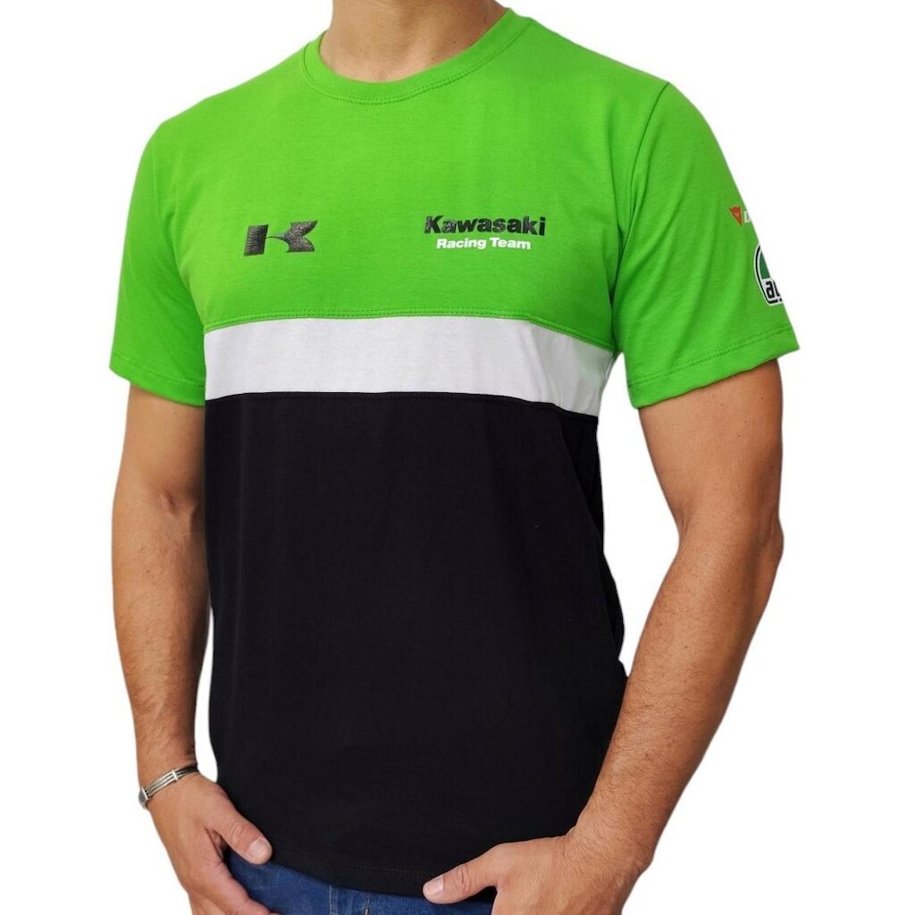 Camiseta Kawasaki Racing Team Masculina - ALL 607