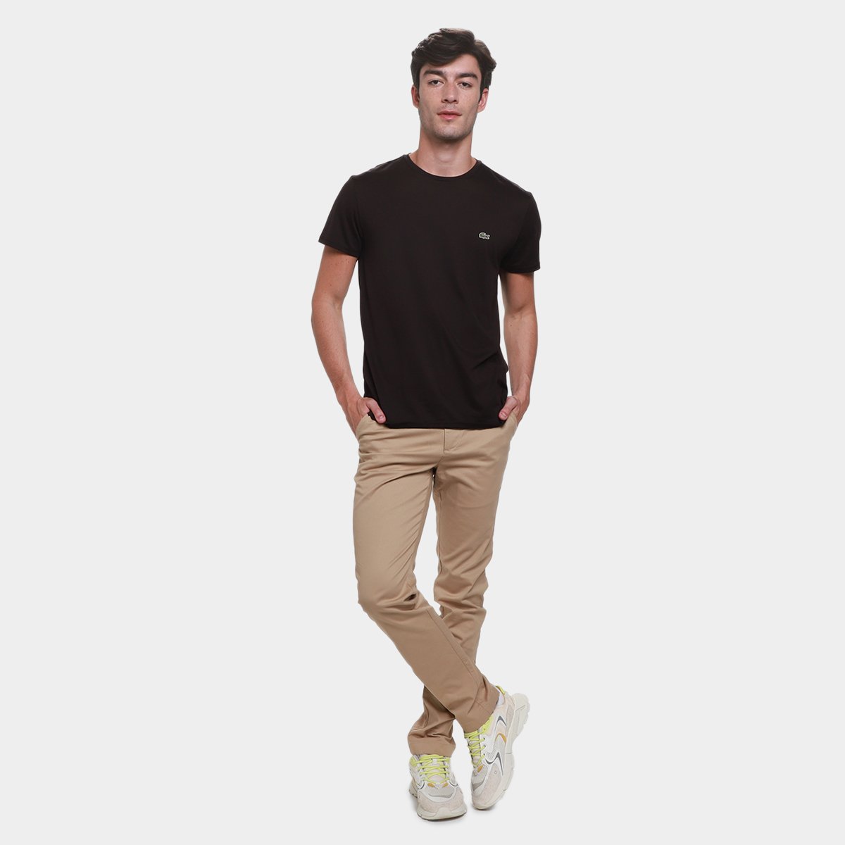 Camiseta Lacoste Básica Jersey Masculina - 3