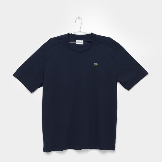 Camiseta Lacoste Básica Masculina - Marinho Menor preço em Camiseta Lacoste Básica Masculina - Marinho
