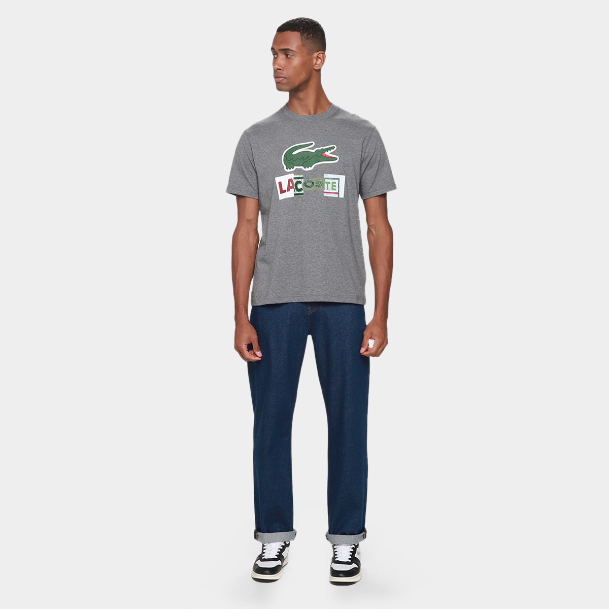 Camiseta Lacoste Casual Masculina - 4