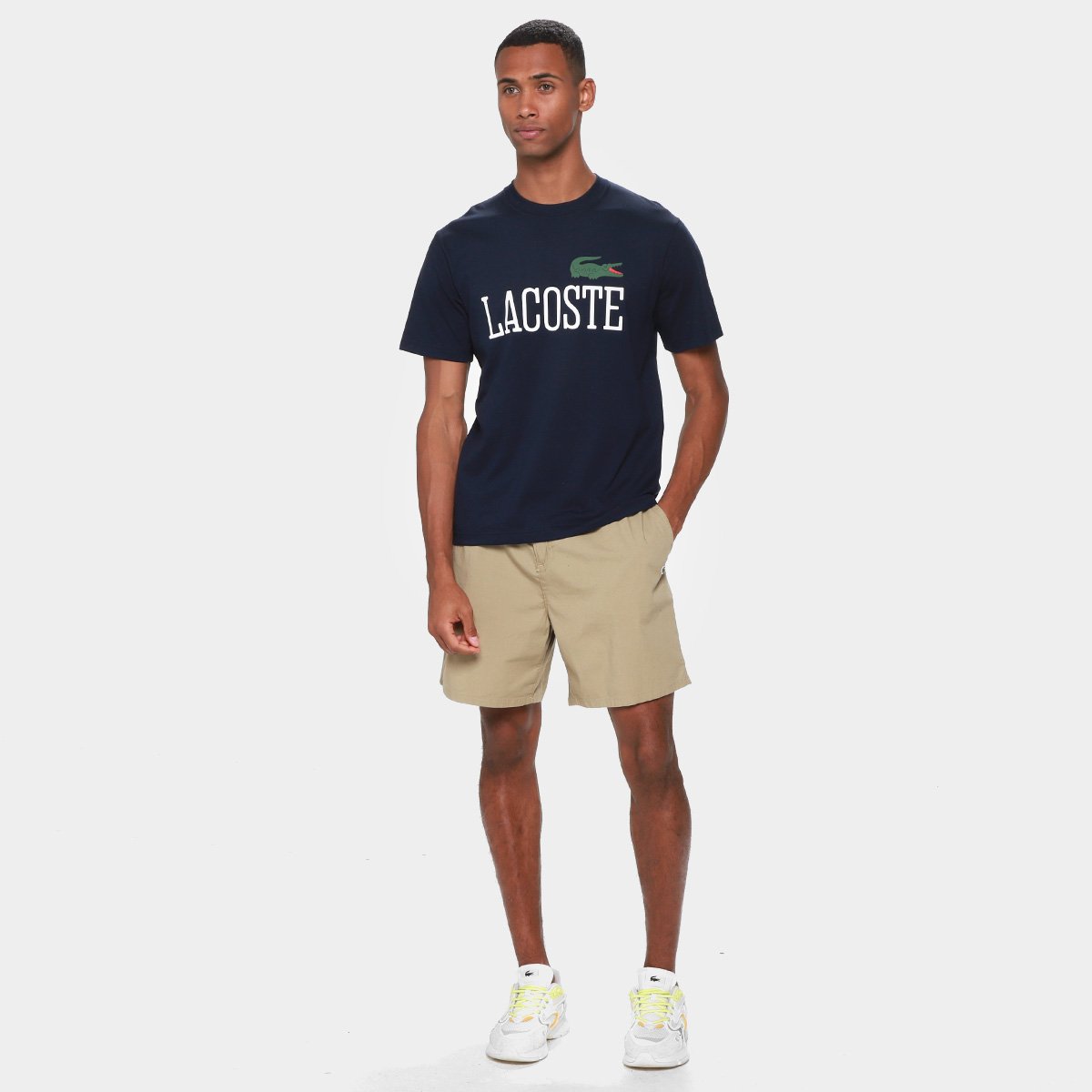Camiseta Lacoste Casual Masculina - 4