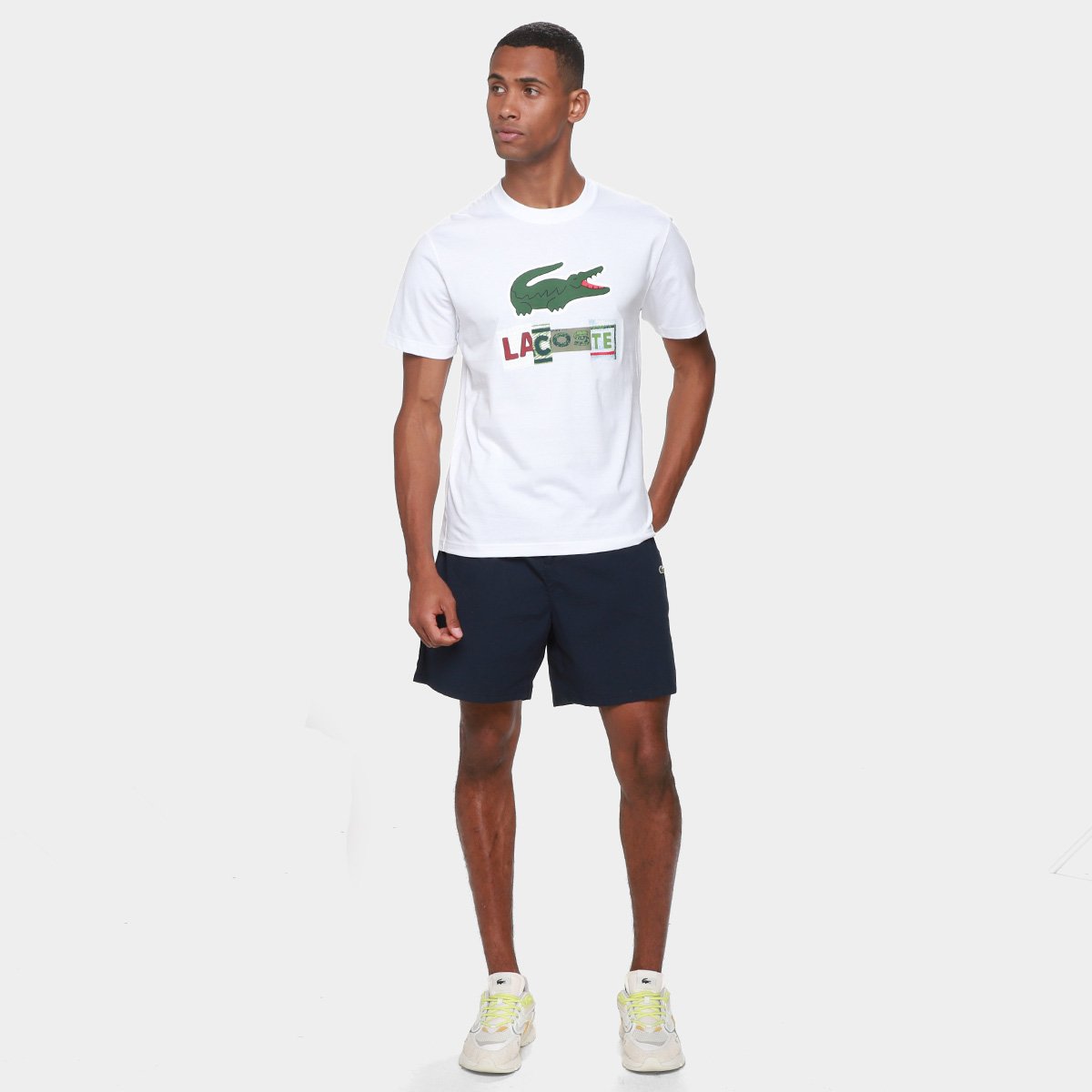 Camiseta Lacoste Casual Masculina - 4