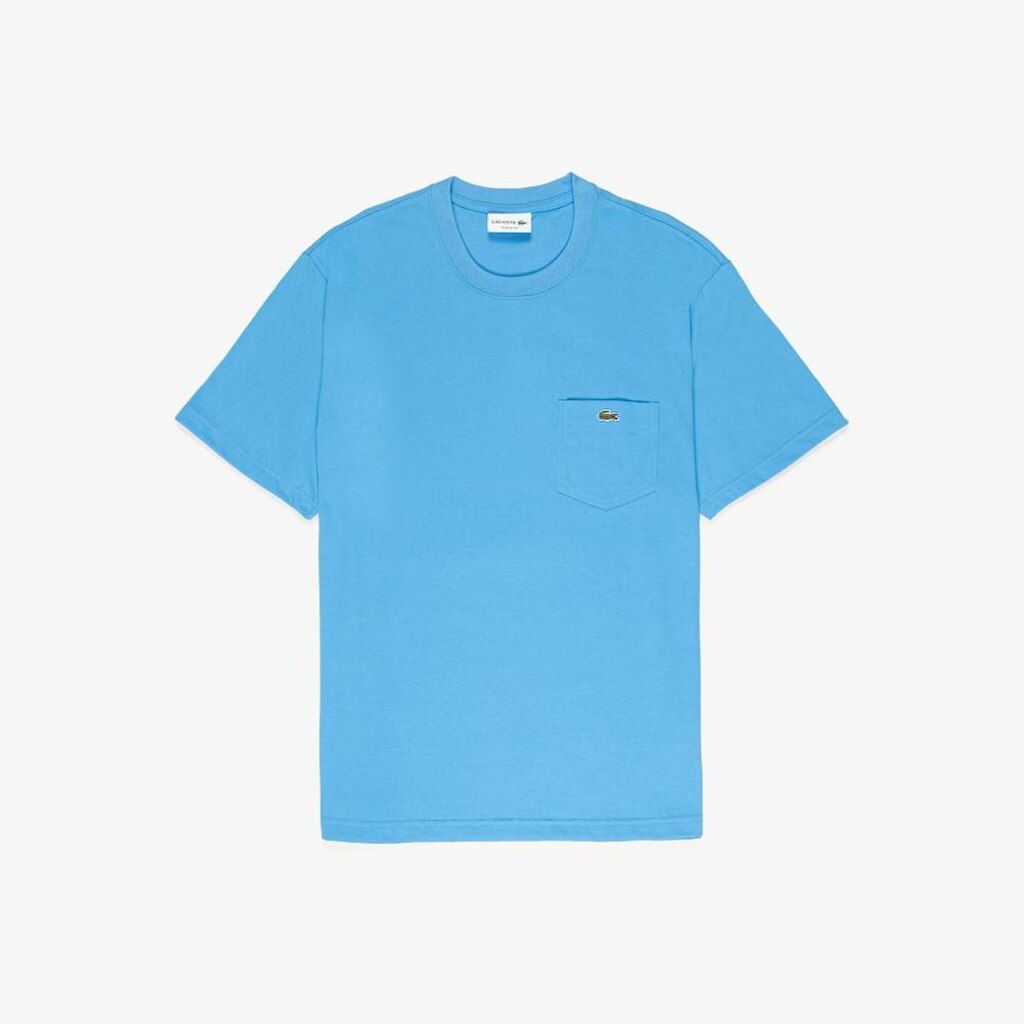 Camiseta Lacoste De Algodão Com Bolso No Peito Masculina