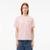 Camiseta Lacoste De Algodão Com Caimento Relaxado - Rosa Claro