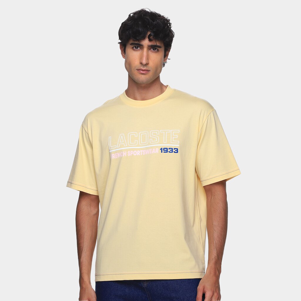 Camiseta Lacoste Estampada Masculina