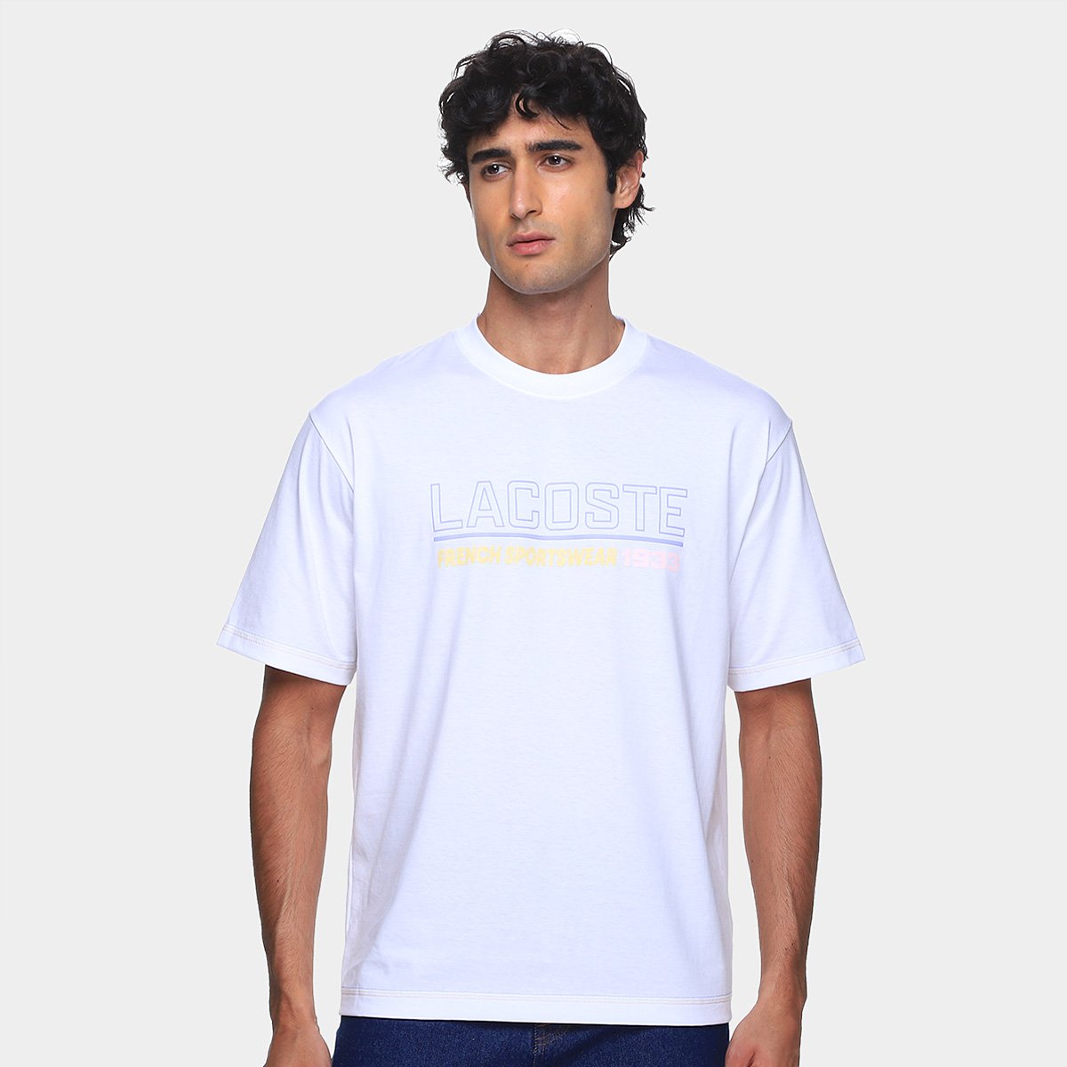 Camiseta Lacoste Estampada Masculina Menor preço em Camiseta Lacoste Estampada Masculina