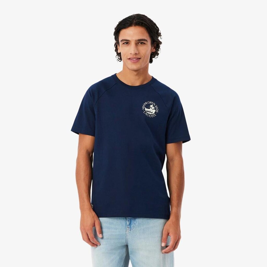 Camiseta Lacoste Gráfica Edição Miami Open Masculina