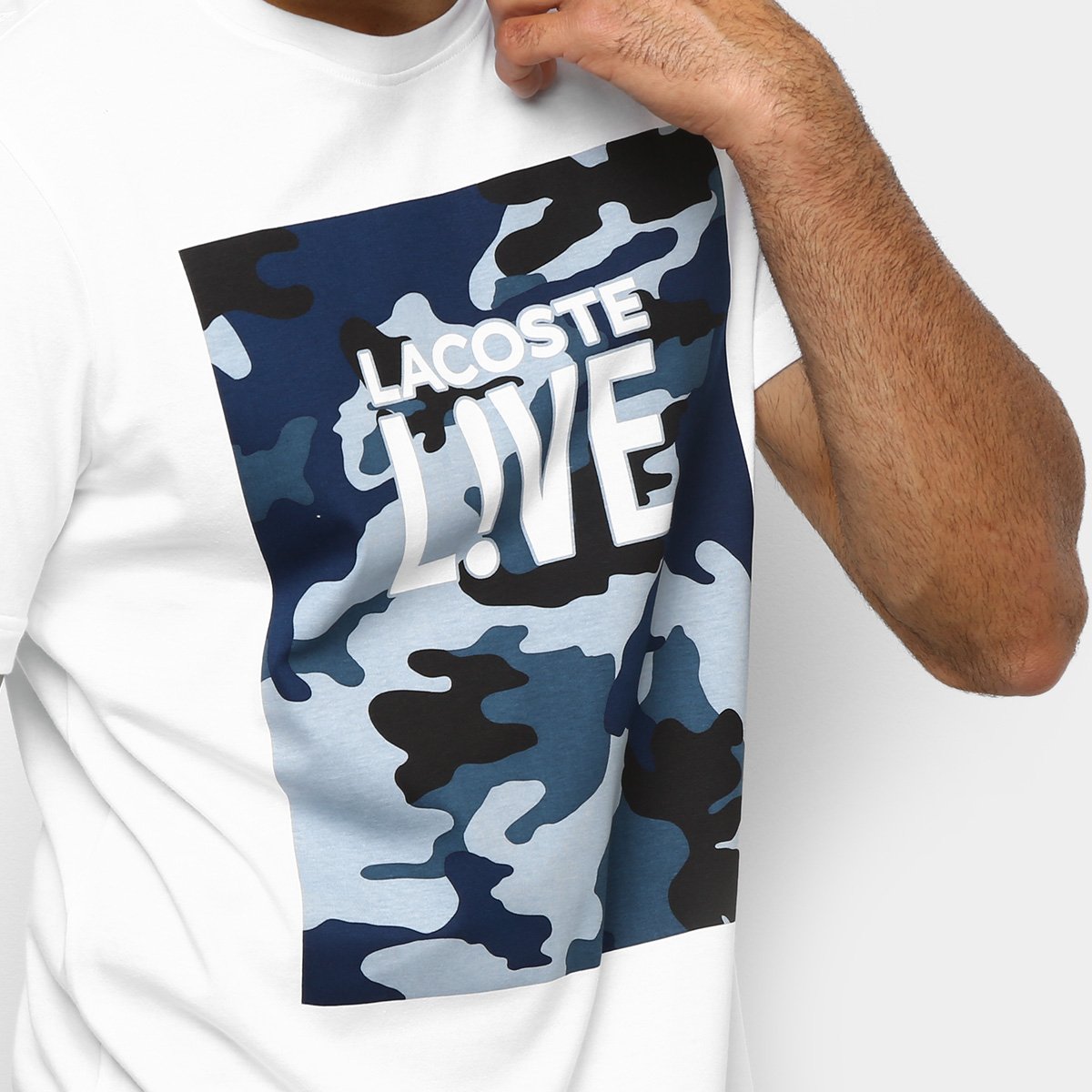 camisa lacoste camuflada