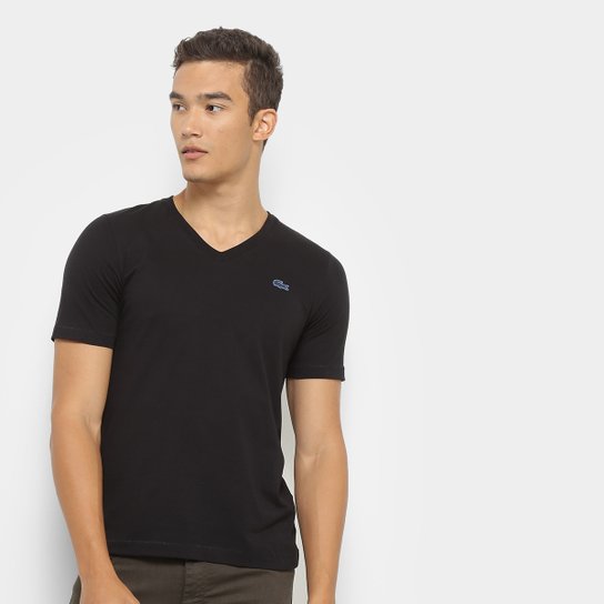 Camiseta Lacoste Live Masculina - Preto Menor preço em Camiseta Lacoste Live Masculina - Preto