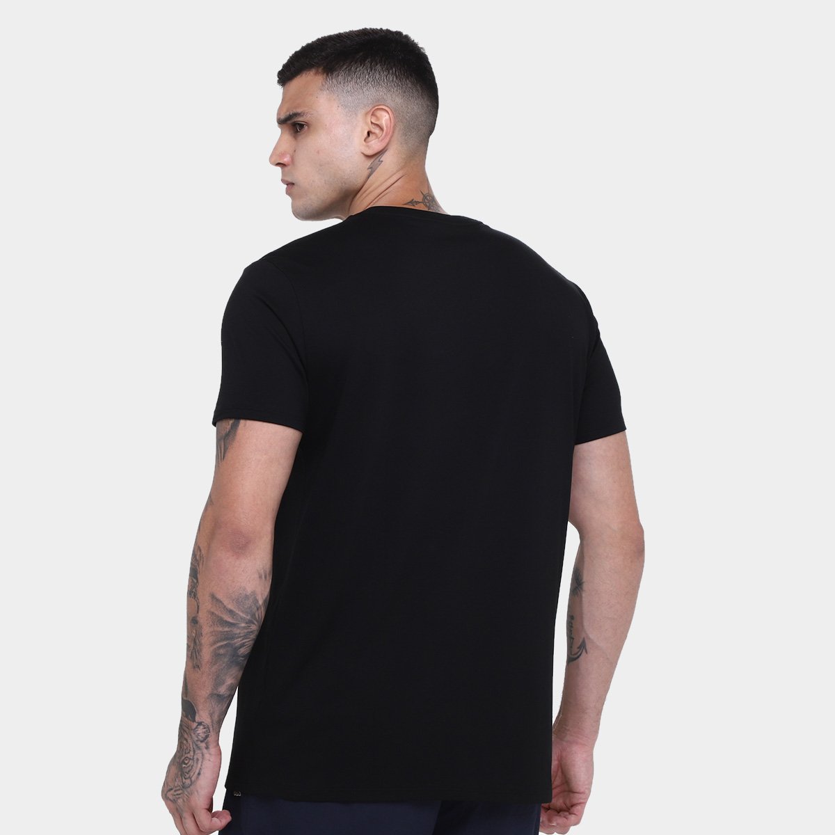Camiseta Lacoste Logo Masculina - Preto | Netshoes