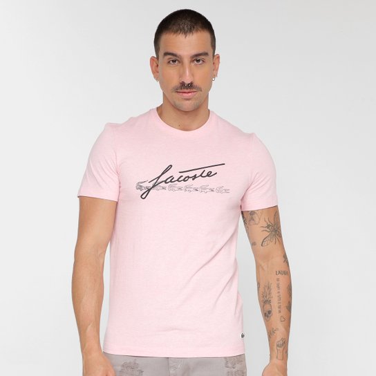 Camiseta Lacoste Logo Masculina - Cinza é ruim? Camiseta Lacoste Logo Masculina - Cinza é boa?