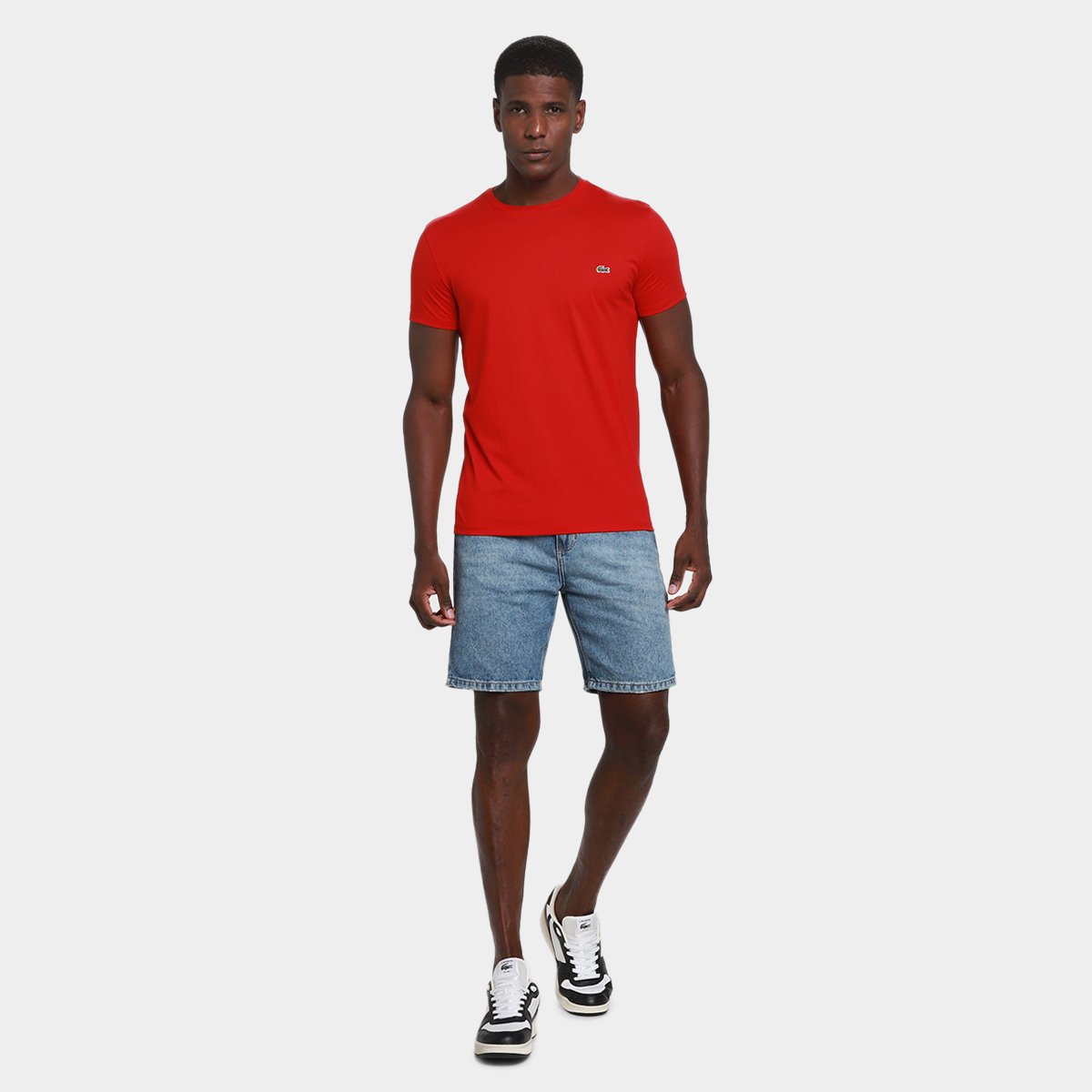 Camiseta Lacoste Logo Masculina - 4