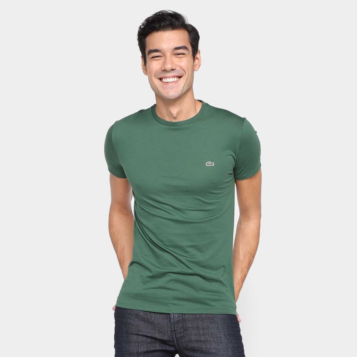 Camiseta Lacoste Logo Masculina Verde Netshoes - Main Image