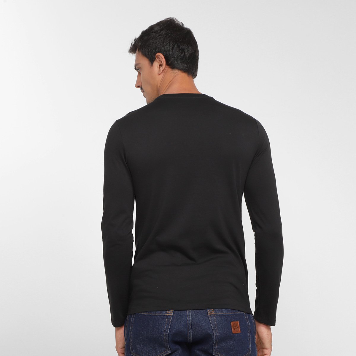 Camiseta Lacoste Manga Longa Masculina - 1