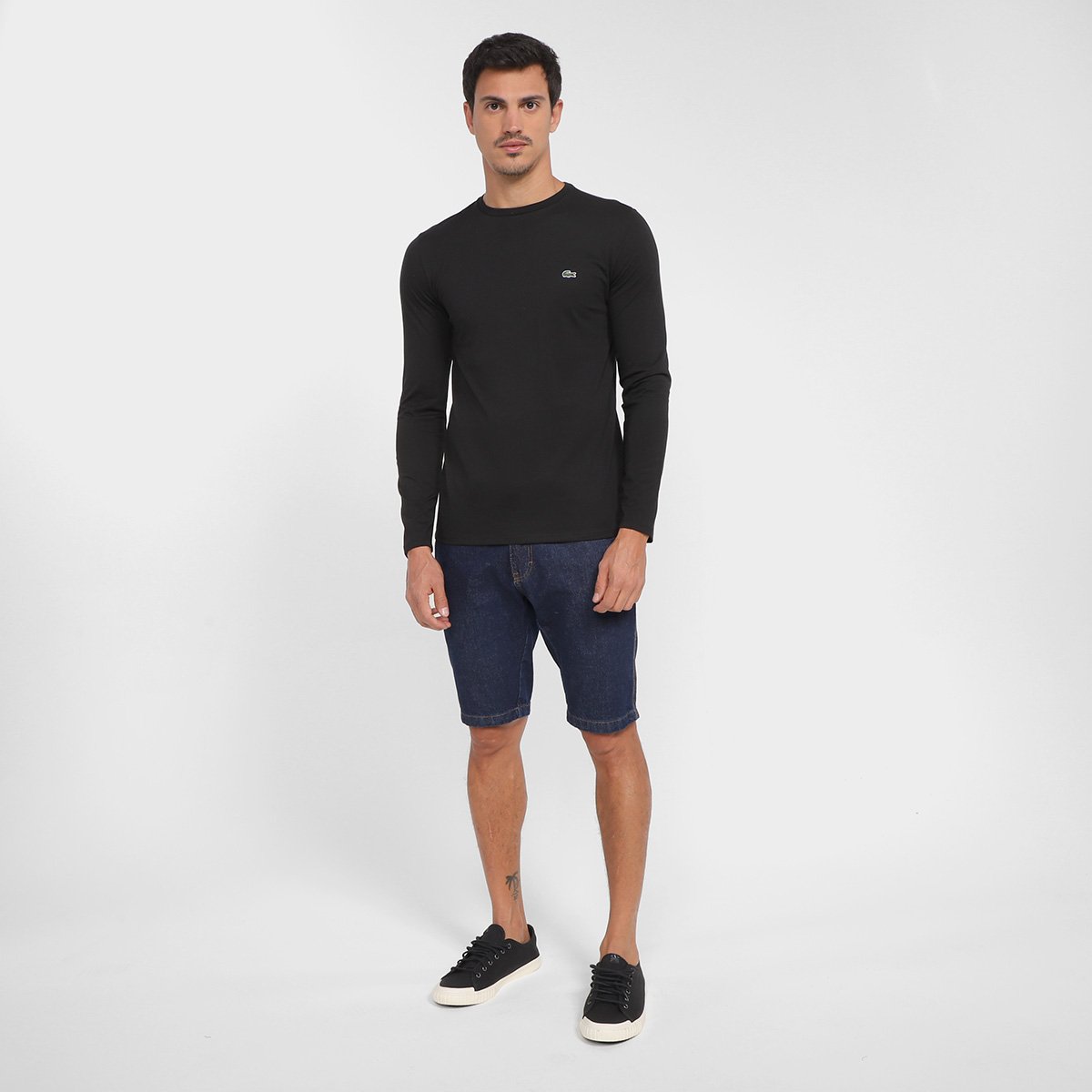 Camiseta Lacoste Manga Longa Masculina - 3