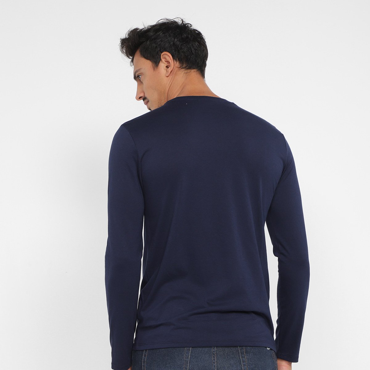 Camiseta Lacoste Manga Longa Masculina - 1